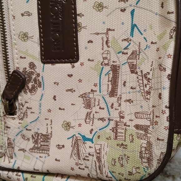 VTG Front Row Society Canvas Leather Handbag Designed By Rebekah Ginda - Picture 13 of 13